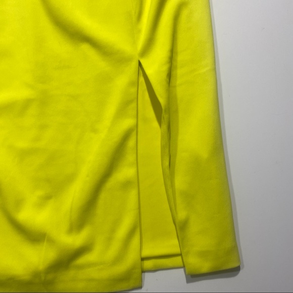 Dress the Population Alana Bodycon Midi Dress InThe Color Lemongrass NWT L *Flaw - Picture 8 of 15